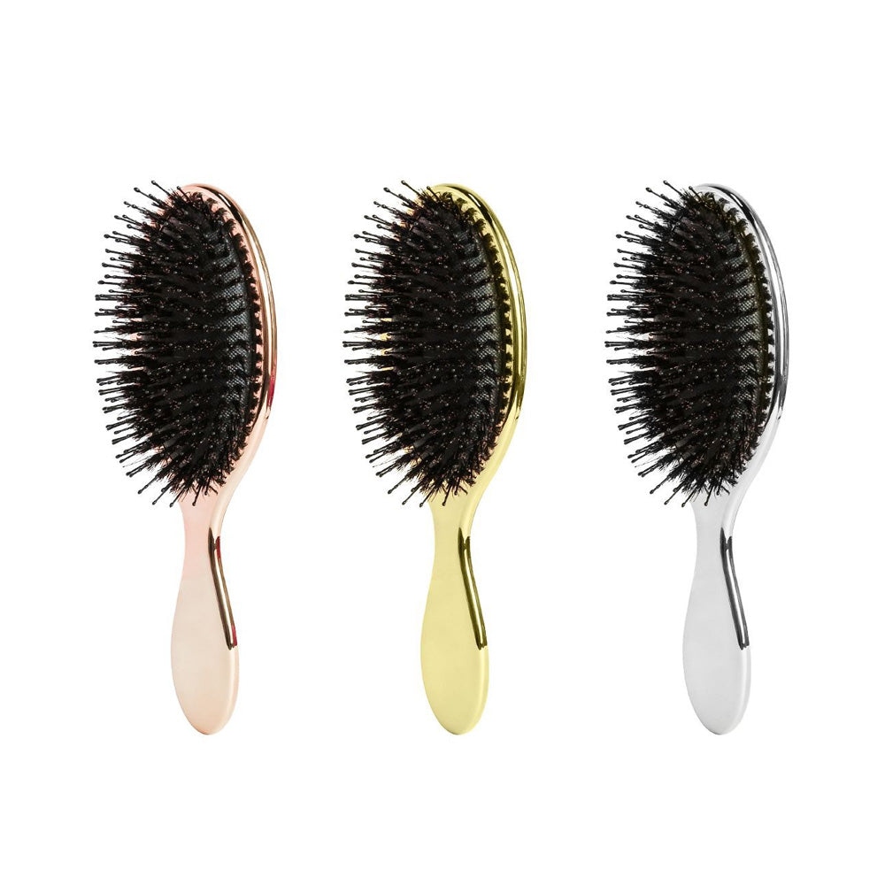 Rose Gold Boar Bristle Finishing Brush