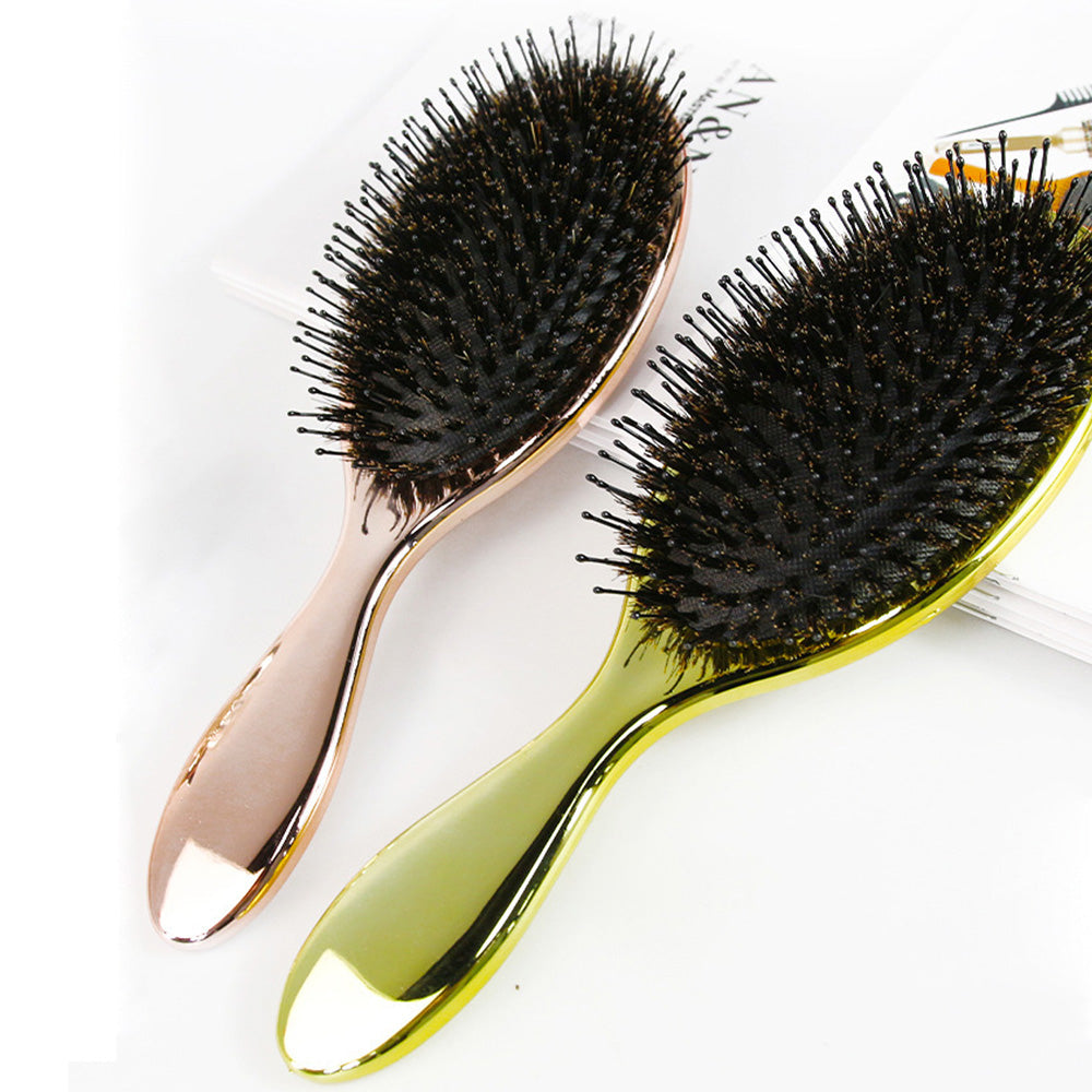 Rose Gold Boar Bristle Finishing Brush