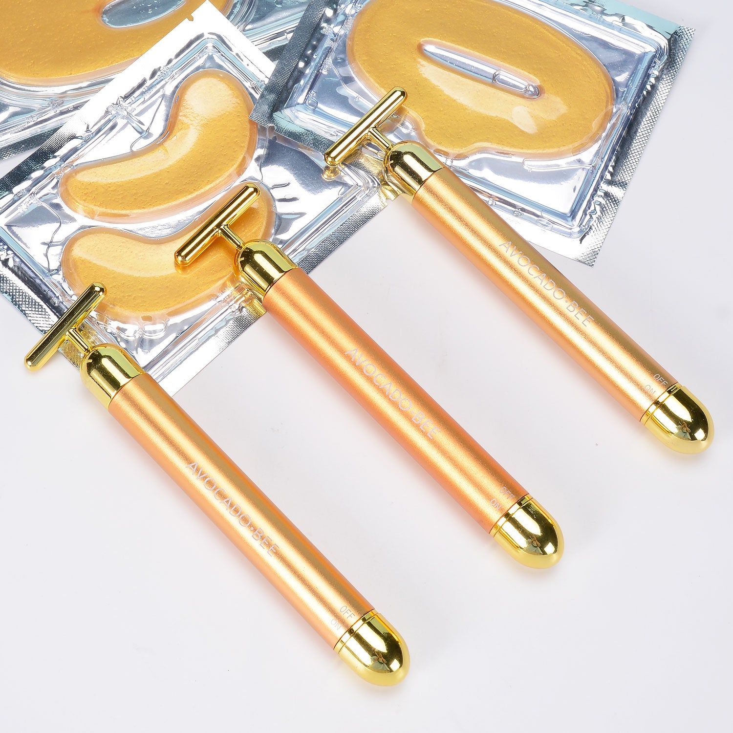 24K Gold Beauty Bar Electric Vibrating Massager