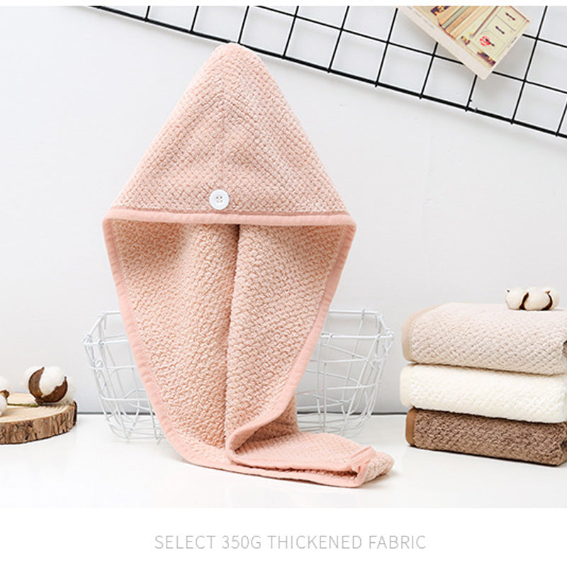 Ultra-Absorbent Plush Microfiber Hair Wrap
