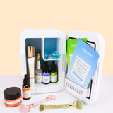 Mini 4L Makeup Fridge for Skincare - White