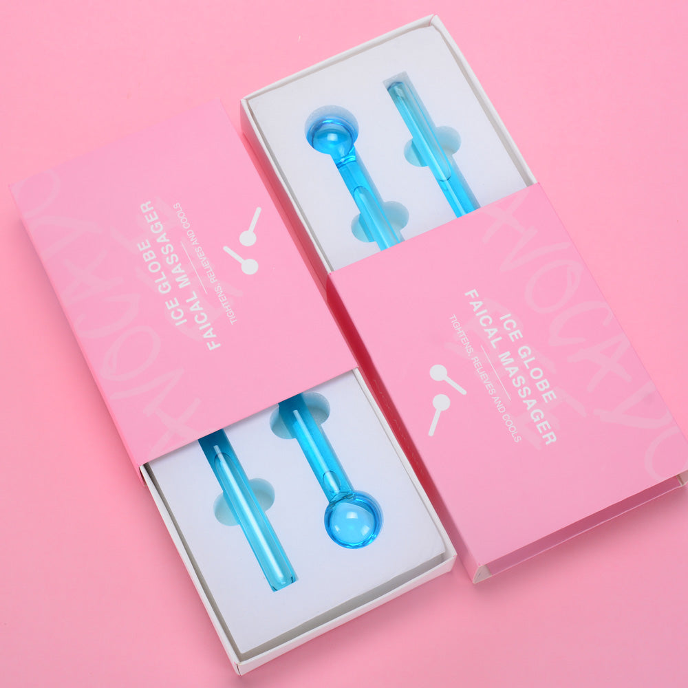 Ice Cooling Facial Globes  +Vitamin C Serum For Dull Skin & Dark Spots