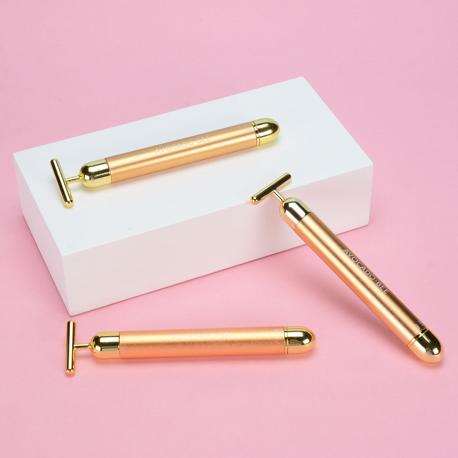 24K Gold Beauty Bar Electric Vibrating Massager