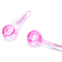 Pink Facial Glitter Ice Globes