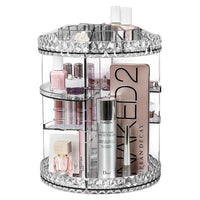 Elegant Crystal Rotating Organizer